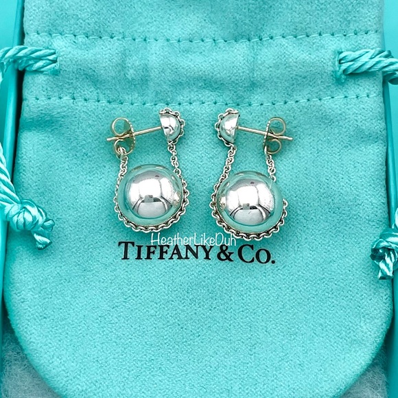 Tiffany & Co. Jewelry Rare Retired Hardwear Tiffany Co Sterling Silver Double Ball Drop